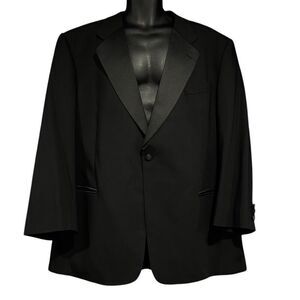 Today’s Man Super 100s Pure Wool Black Tuxedo Jacket Men’s 46R